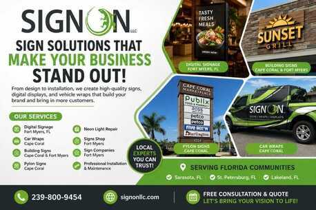 New York, Business, Professional Signage Solutions Across Florida &ndash; Custom Signs That Grow Your Business