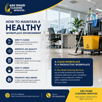 Abu Dhabi, Cleaning, How To Maintain A Healthy Workplace Environment