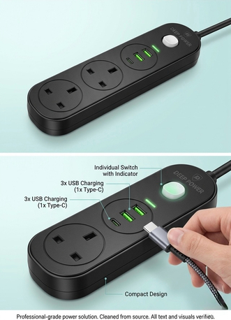 Thuqbah, Appliances, SAR 25,  Power Extension Socket/Cord &ndash; High Quality Power Strip