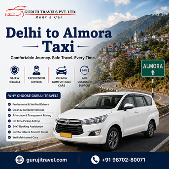 New Delhi, Travel, Book Delhi To Almora Cab Service &ndash; 50% Off  Comfortable & Affordable Travel With Guruji Tr