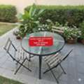 BHD 22,  🌍🌐Table+ 3 Chairs  In Good Condition For Sale With Delivery