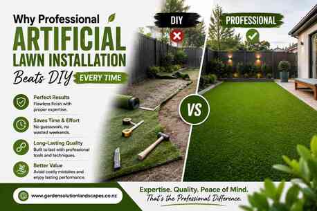 Auckland, Farm/Garden, Why Professional Artificial Lawn Installation Beats DIY Every Time