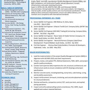 Sr.Civil QA/QC Eng / Sr. Civil Site Eng. Immediate Joining | Transferable Iqama|0573635442