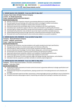 Khobar, Job Seekers, Sr.Civil QA/QC Eng / Sr. Civil Site Eng. Immediate Joining | Transferable Iqama|0573635442