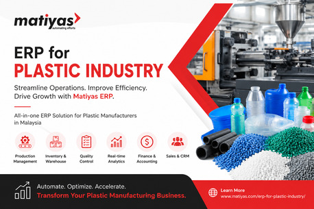 Kuala Lumpur, ERP, Smart ERP Software For Plastic Industry To Simplify Manufacturing