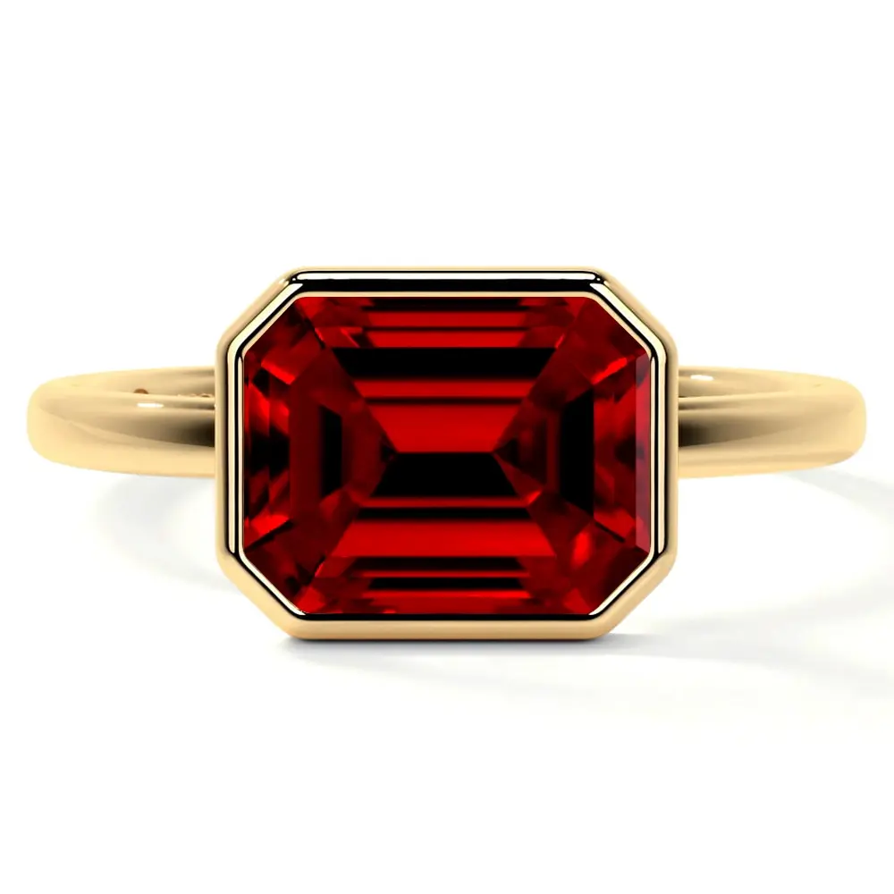 New York, Jewelry, USD 1337,  Unique GemsNY Vintage Engagement Ring &ndash; Lab Ruby 0.70cts