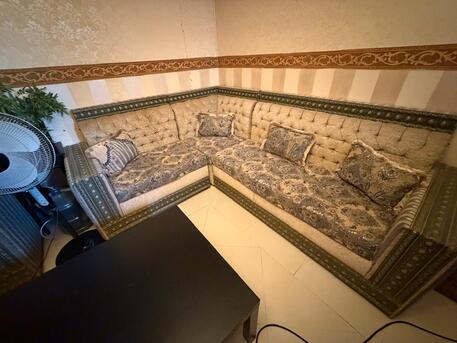 Riyadh, Furniture, SAR 1100,  Sofa 10 Seater / Bed With Free Ikea Coffee Table Like New