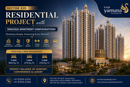 Greater Noida, Real Estate, Sector 22D Residential Project With Spacious Apartment Configurations