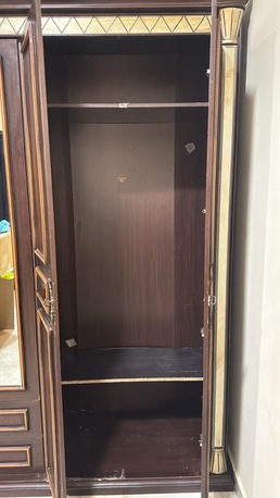 Al Thuqbah, Furniture, SAR 250,  6-Door Wooden Wardrobe With Mirror