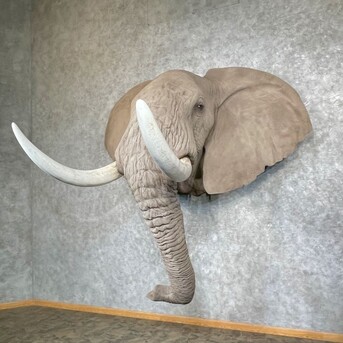New York, Furniture, USD 14500,  African Elephant Replica Taxidermy Shoulder Mount For Sale .