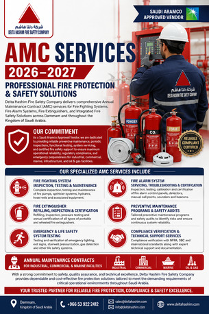 Dammam, Technical, AMC - Annual Maintenance Contract For Fire Fighting, Fire Alarm & Fire Extinguisher Refill