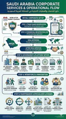 Olaya, Legal, Saudi Arabia Business Corporate Service And Operational Flow