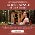 LAST-MINUTE ALERT: BIGGEST REDWOOD SAUNA SALE OF THE YEAR