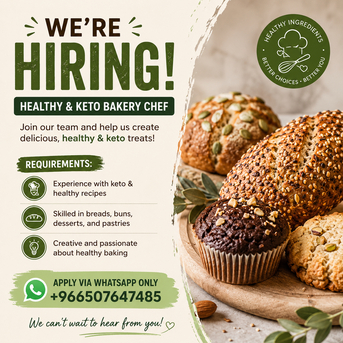 Riyadh, Jobs, Healthy & Keto Bakery Chef