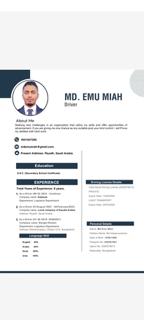 Jeddah, Job Seekers, I Have A Driving Job Saudi Arabia