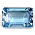 USD 372,  Loose Aquamarine Stone Natural Emerald Cut Aquamarine 0.55 Carat