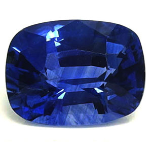 New York, Jewelry, USD 2543,  Blue Sapphire Gemstone Luxury Intense Blue Cushion Sapphire