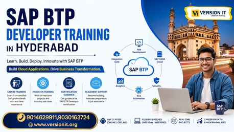 Hyderabad, Education, SAP BTP Developer Training In Hyderabad At Version IT | Learn SAP Cloud Applications.
