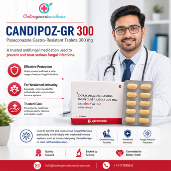New York, Health, Candipoz-GR Tablet (Posaconazole) | Anti Fungal Medication | OnlineGenericMedicine