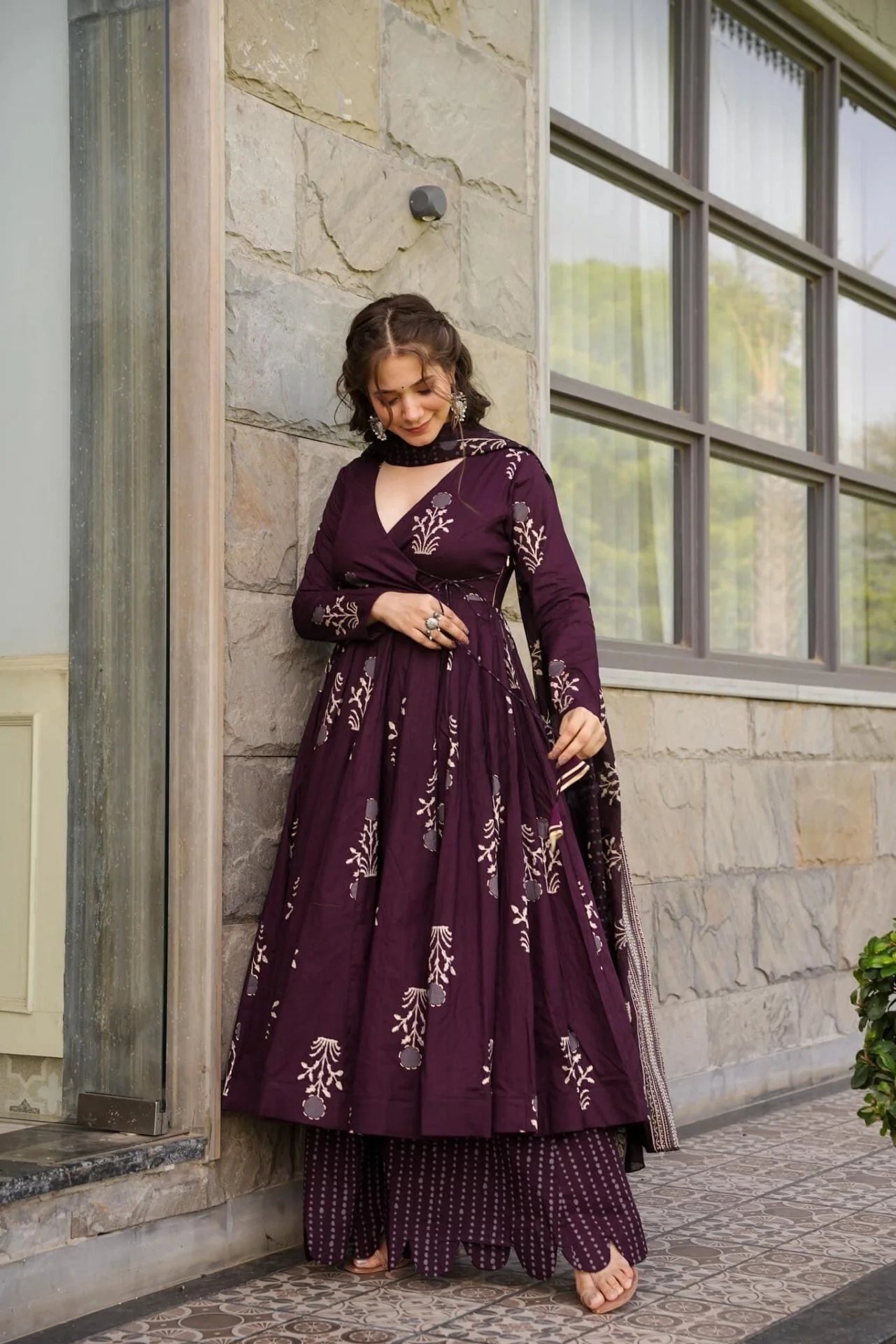 Jaipur, Clothing & Accessories, INR 3500,  Buy Amy Cotton Angrakha Set Online