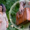 Brown Leather Concealed Carry Satchel