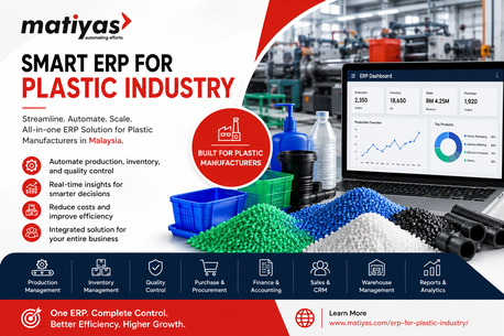 Kuala Lumpur, ERP, Advanced Plastics ERP Software For Modern Manufacturing