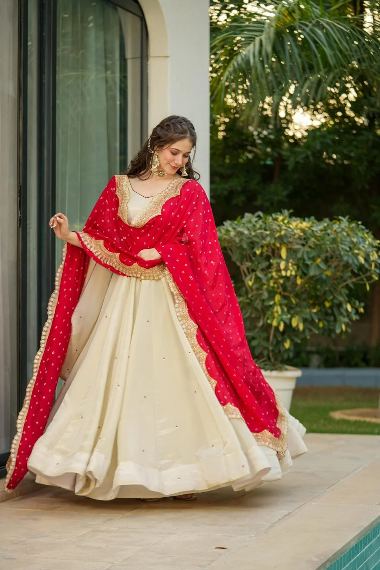 Jaipur, Clothing & Accessories, INR 9999,  Buy Sagnika Pure Cosmos Lehenga Choli Set Online