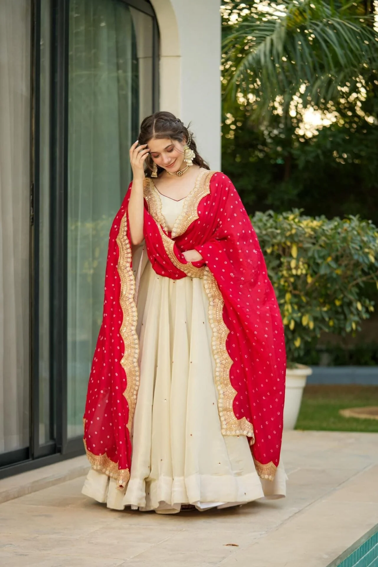 Jaipur, Clothing & Accessories, INR 9999,  Buy Sagnika Pure Cosmos Lehenga Choli Set Online