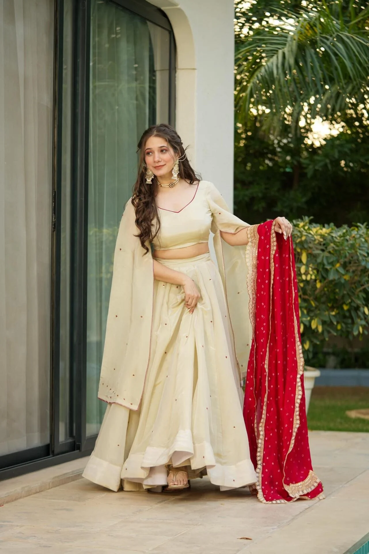 Jaipur, Clothing & Accessories, INR 9999,  Buy Sagnika Pure Cosmos Lehenga Choli Set Online