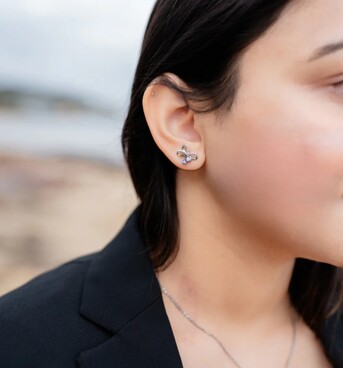 Sydney, Jewelry, Lab-Grown Diamond Stud Earrings
