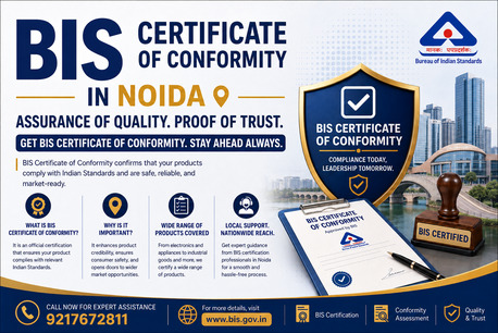 Noida, Legal, BIS Certificate Of Conformity In Noida