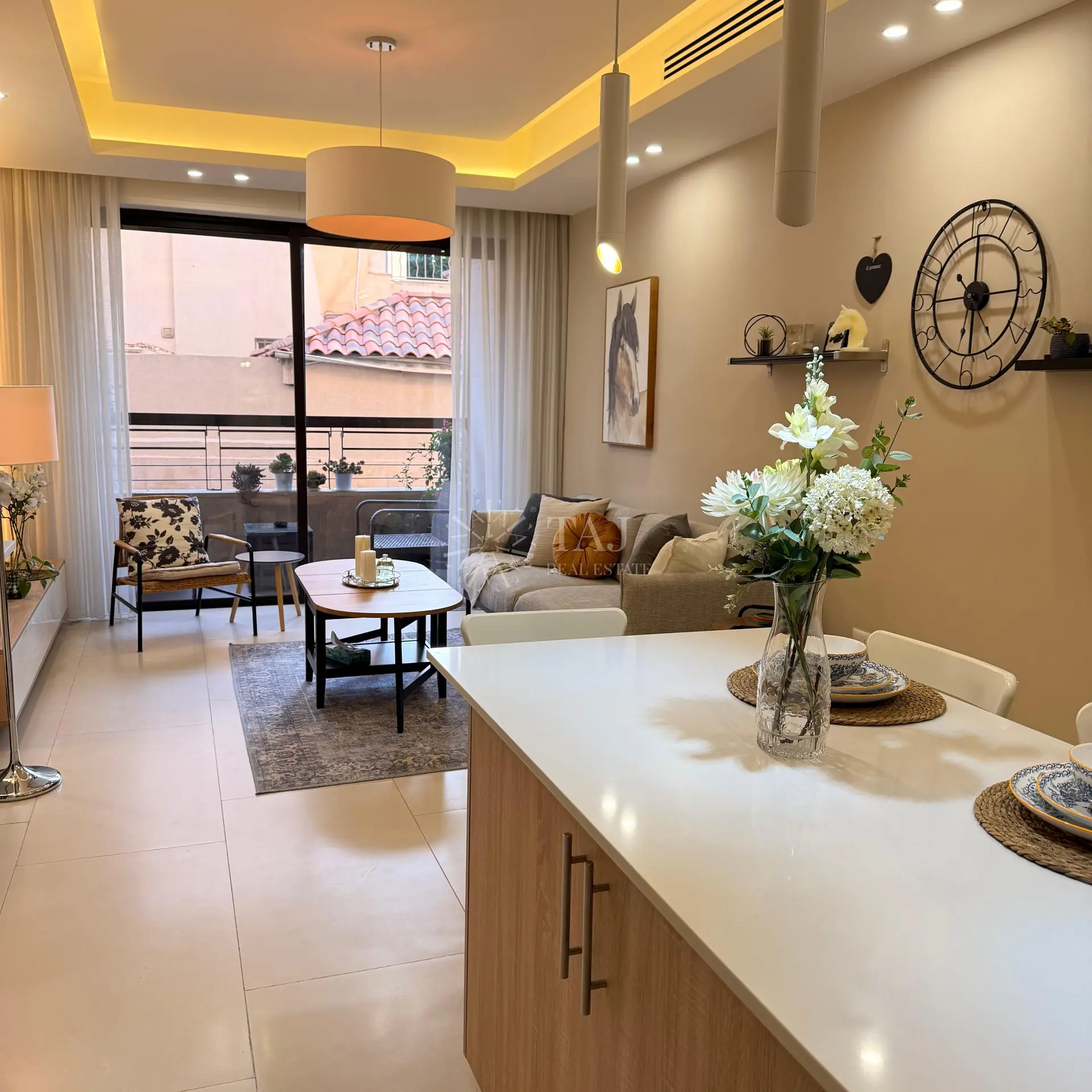 Abdoun, Apartments, Flats, Houses & Villas, JOD 14000/year,  Furnished,  Furnished Apartment For Rent In Abdoun -Ground Floor