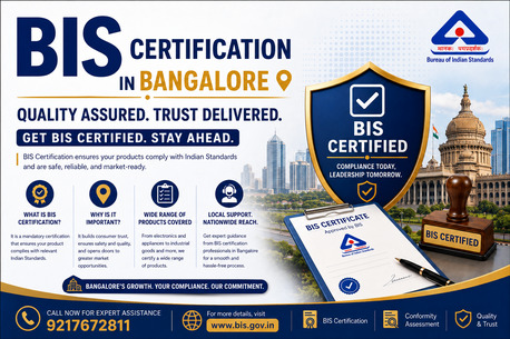 Bangalore, Legal, BIS Certification In Bangalore