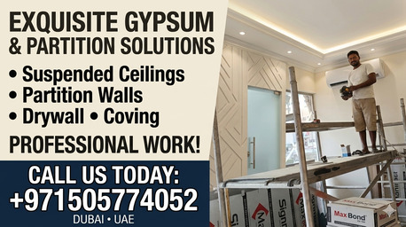 Ajman, Construction, Gypsum Partition And Ceiling Works Company UAE