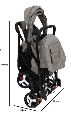 Al Khobar Al Shamalia, Baby & Kid Stuff, SAR 180,  BabyCara Baby Stroller Double Seat Twin Adjustable Seats With Complete Lay Down & Foldable