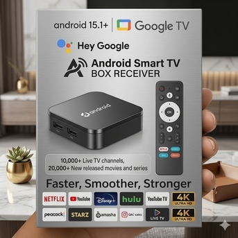 Manama, Electronics, Android TV BOX RECIEVER (Live TV Channels Without Dish) Smart TV BOX