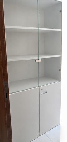 Muharraq, Furniture, BHD 10,  GLASS DOOR WOODEN CABINET FOR SALE