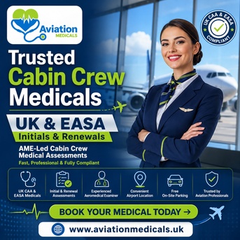 Manchester, Medical, Cabin Crew Medical &mdash; Initial & Renewal | Liverpool Airport Clinic | CAA & EASA