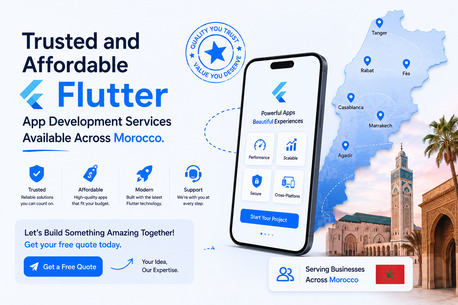 Casablanca, Software, MAD 10000,  Trusted And Affordable Flutter App Development Services Available Across Morocco
