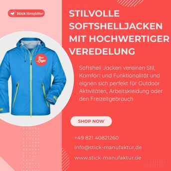 Berlin, Business, Stilvolle Softshelljacken Mit Hochwertiger Veredelung