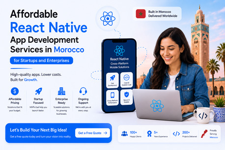 Casablanca, Software, MAD 10000,  Affordable React Native App Development Services In Morocco For Startups And Enterprises