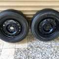 SAR 180,  2 Nissan OEM Steel Rims With Brigistone Tires