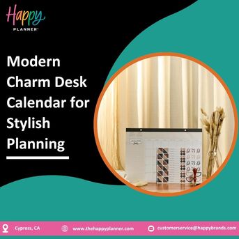 New York, Books, USD 6,  Modern Charm Desk Calendar For Stylish Planning