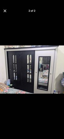 Al Wizarat, Furniture, SAR 350,  DOUBLE BED WITH MATTRESS ALONG WITH SLIDEDOOR COUBOURD