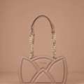 INR 18000,  Tulip Beige Leather Shoulder Bag For Women | Premium Everyday Carry Bag