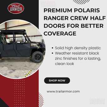New York, Automotive, Premium Polaris Ranger Crew Half Doors For Better Coverage