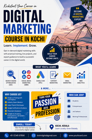 Cochin, Education, Digital Marketing Course In Kochi: Build In-Demand Skills For A Successful Career