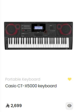 Dammam, Musical Instruments, SAR 1,  Casio CT-X5000 Keyboard (Flagship Model) - Like New