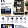 SAR 2499,  De&rsquo;Longhi MAGNIFICA EVO  Fully Automatic Coffee Machine &ndash; Bean To Cup