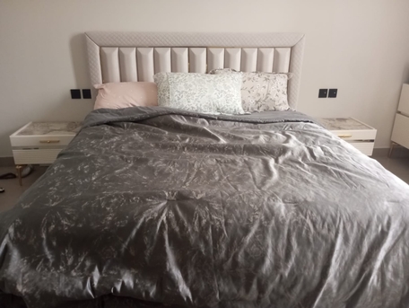Riyadh, Furniture, SAR 8000,  King Size Bed Set With Mattress + 5-Door Wardrobe | Excellent Condition